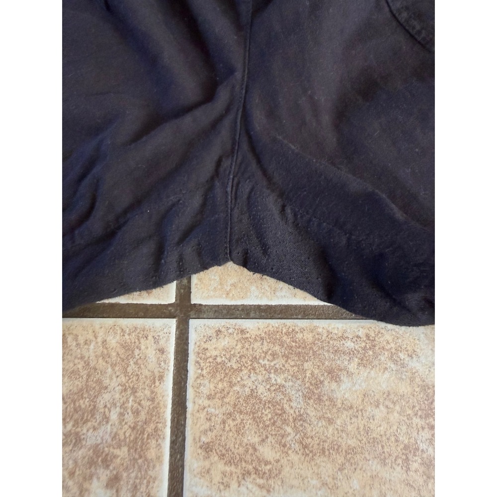 Eileen Fisher Black Organic Cotton Lantern Pants Womens XL Elastic Waist Tapered - Picture 8 of 8
